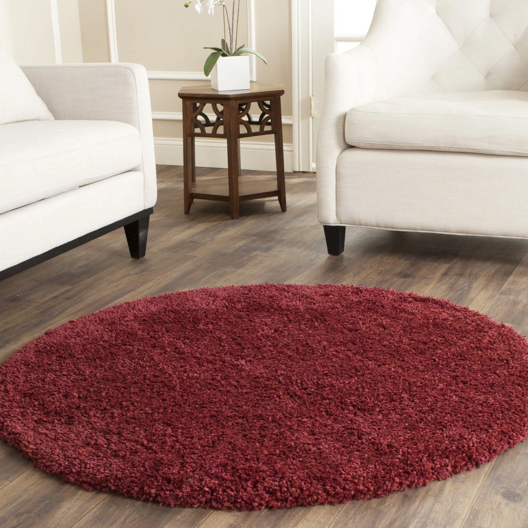 WRG Cozy Soft Thick Maroon Shag Area Rug 2-inch Pile Height All Area Rugs And Runners 4 WRG Cozy Soft Thick Maroon Shag Area Rug 2-inch Pile Height All Area Rugs And Runners