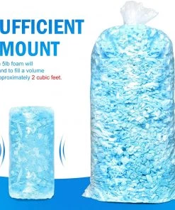 Modern Rugs And Decor 5lbs Shredded Memory Foam Filling For Bean Bag Filler, Foam Refill For Pillow, Dog Beds Chairs Cushions And Arts Crafts