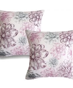 ZMN Decorative Dahlia Throw Pillow Cushion Cover Home Décor