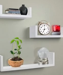 Modern Rugs And Decor Furniture Floating U Shelves - Set Of 3