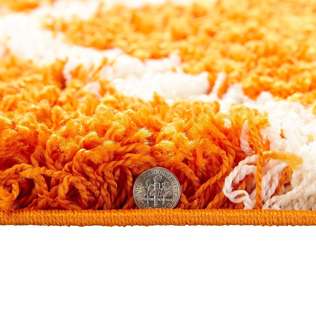 WRG Orange Soft White Shag Area Rugs All Area Rugs And Runners 3 WRG Orange Soft White Shag Area Rugs All Area Rugs And Runners
