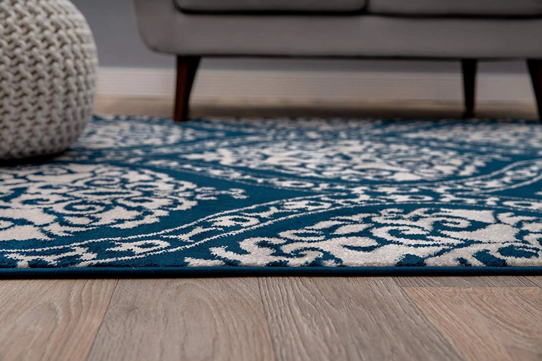 WRG Floral Damask Navy Ivory Area Rug All Area Rugs And Runners 3 WRG Floral Damask Navy Ivory Area Rug All Area Rugs And Runners