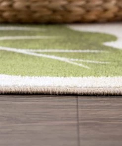 Camilson Floral Soft Area Rug - Non Slip Large Flower Carpet For Indoor