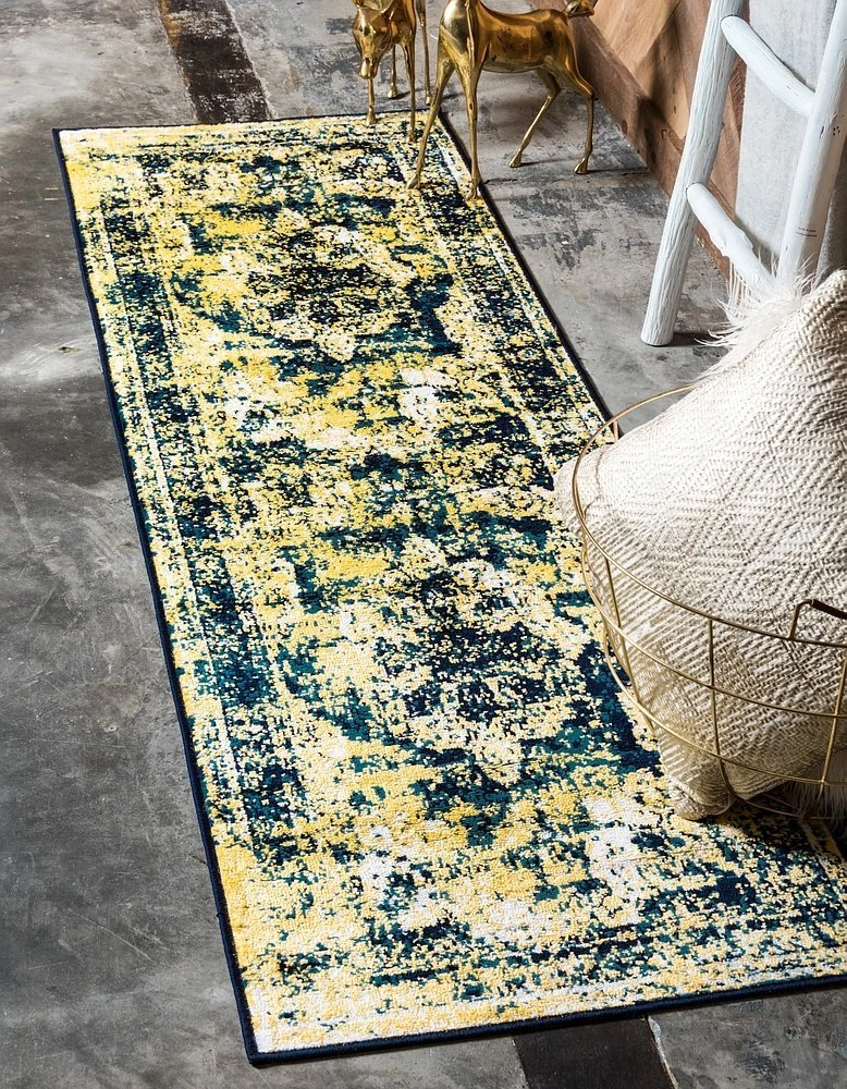 UL All Area Rugs And Runners Vintage Distressed Navy Blue Yellow Area Rugs 8 UL All Area Rugs And Runners Vintage Distressed Navy Blue Yellow Area Rugs
