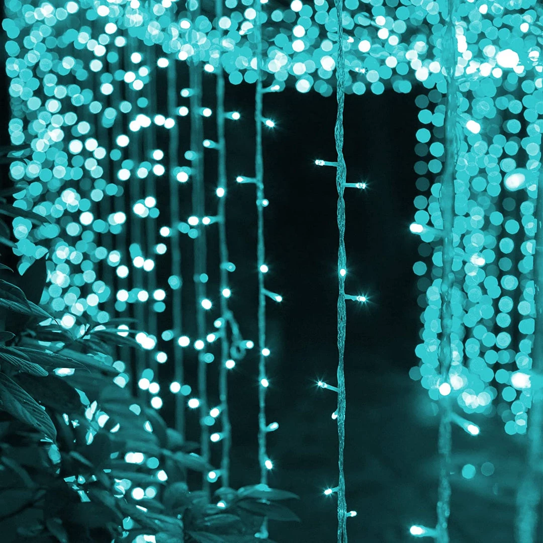 Twinkle Star 300 LED Window Curtain Lights, Christmas Rainbow RGB Color Changing 64 Functional Backdrop Light With Remote, Colorful Icicle 6 Twinkle Star 300 LED Window Curtain Lights, Christmas Rainbow RGB Color Changing 64 Functional Backdrop Light With Remote, Colorful Icicle