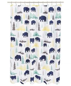 Modern Rugs And Decor Kids Bathroom Shower Curtain - 72 Inch