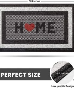 Happy Trends 2 Pack Non Slip Outdoor Indoor Door Mat 30"x17"