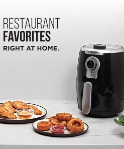 Chefman Turbofry 2 Liter Kitchen Black 2 Liter Air Fryer Temp Control