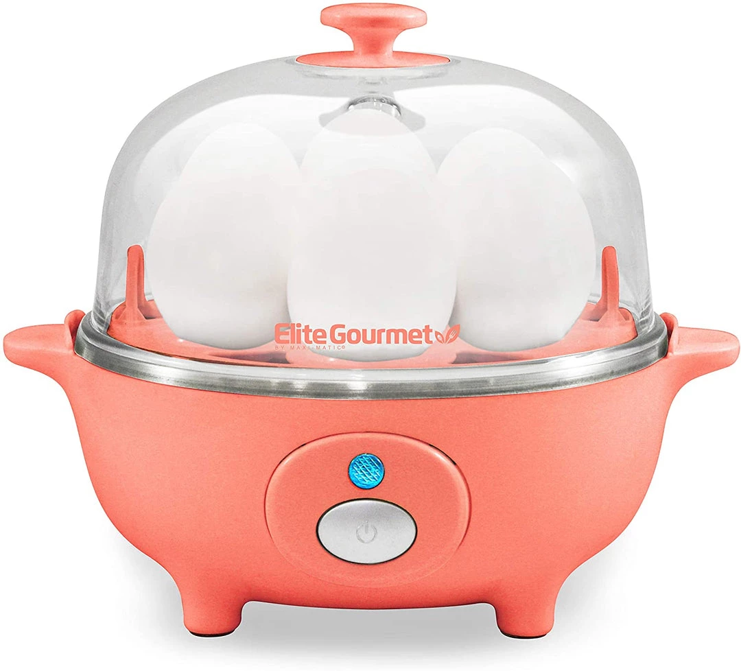 Elite Cuisine Kitchen Easy Electric Egg Poacher, Cooker W/ Auto-Shut Off, Buzzer, 7 Egg Capacity 6 Elite Cuisine Kitchen Easy Electric Egg Poacher, Cooker W/ Auto-Shut Off, Buzzer, 7 Egg Capacity