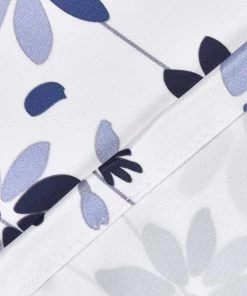 VERTKREA Flowers Window Curtain Floral Window Treatment Grommet Curtains