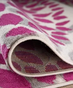 WRG Floral Pink Gray Area Rugs All Area Rugs And Runners