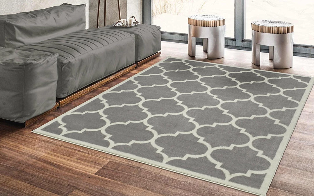 MRAD Gray/Grey White Area Rug All Area Rugs And Runners 2 MRAD Gray/Grey White Area Rug All Area Rugs And Runners
