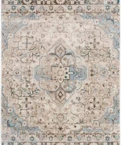 Persian Distressed Cream 5'2x7'2 Soft Area Rug Carpet Large New