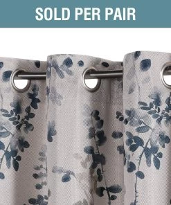 Modern Rugs And Decor Bathroom Linen Blackout Curtains 63 Inches Burlap Effect Linen Curtain Draperies For Grey Floral Printing Grommet 2 Panel 16 Modern Rugs And Decor Bathroom Linen Blackout Curtains 63 Inches Burlap Effect Linen Curtain Draperies For Grey Floral Printing Grommet 2 Panel