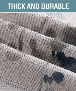 Modern Rugs And Decor Bathroom Linen Blackout Curtains 63 Inches Burlap Effect Linen Curtain Draperies For Grey Floral Printing Grommet 2 Panel 17 Modern Rugs And Decor Bathroom Linen Blackout Curtains 63 Inches Burlap Effect Linen Curtain Draperies For Grey Floral Printing Grommet 2 Panel