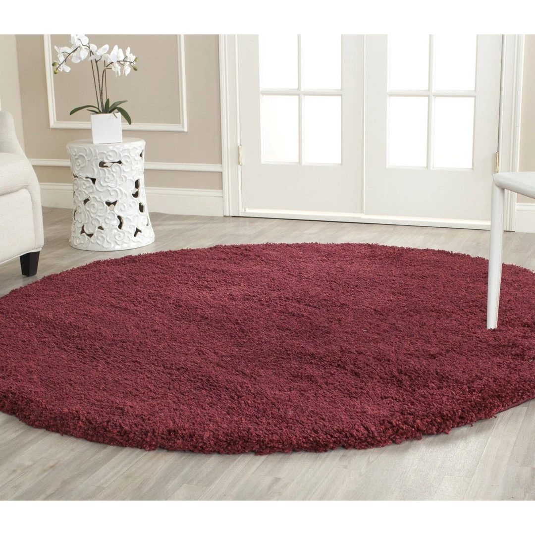 WRG Cozy Soft Thick Maroon Shag Area Rug 2-inch Pile Height All Area Rugs And Runners 7 WRG Cozy Soft Thick Maroon Shag Area Rug 2-inch Pile Height All Area Rugs And Runners