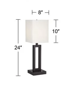 Acuous Dark Bronze Table Lamp With USB Port Lamps
