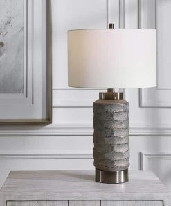 Uttermost Lamps Masonry Dark Bronze And Black Nickel Table Lamp