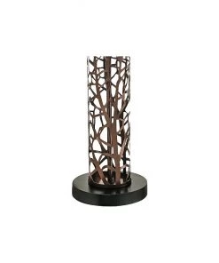 Stiffel Lamps Branches Laser Cut Oil-Rubbed Bronze Table Lamp