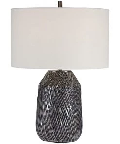 Uttermost Malaya Black And White Ceramic Table Lamp Lamps