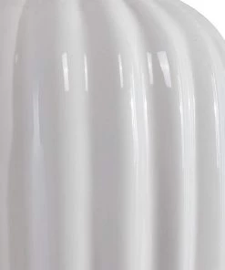 Uttermost Lamps Strauss Gloss White Glaze Ceramic Table Lamp 6 Uttermost Lamps Strauss Gloss White Glaze Ceramic Table Lamp