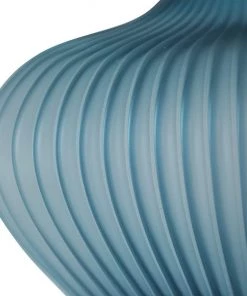 Uttermost Marjorie Frosted Turquoise Fluted Vase Table Lamp Lamps