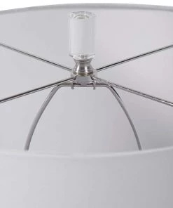 Uttermost Marjorie Frosted Turquoise Fluted Vase Table Lamp Lamps