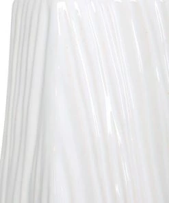 Uttermost Sycamore Gloss White Ceramic Table Lamp Lamps