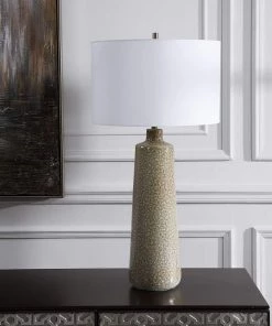 Uttermost Linnie Sage Green Glaze Ceramic Table Lamp