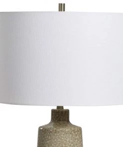 Uttermost Linnie Sage Green Glaze Ceramic Table Lamp