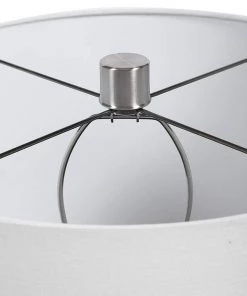 Uttermost Azariah Cream And Beige Crackle Glaze Table Lamp