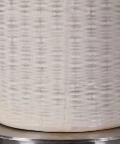 Uttermost Vintage/ Distressed Rugs Delgado Distressed Light Gray Ceramic Table Lamp