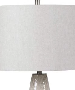 Uttermost Vintage/ Distressed Rugs Delgado Distressed Light Gray Ceramic Table Lamp