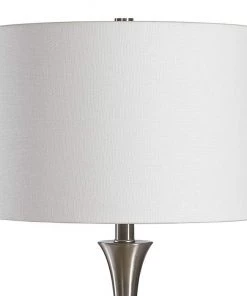 Uttermost Lamps Pitman Ribbed Gray Concrete Table Lamp