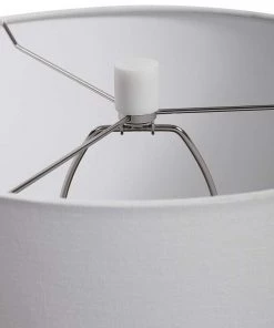 Uttermost Tanali Charcoal And Polished White Table Lamp