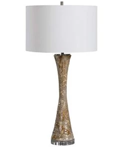 Uttermost Limerick Taupe Gray And Rust Ceramic Table Lamp Lamps