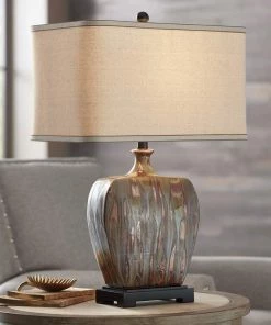 Julius Copper Drip Finish Modern Ceramic Table Lamp