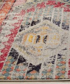 FAS Distressed Light Grey Multi-color Soft Area Rug