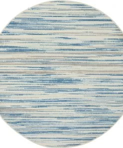NOUR All Area Rugs And Runners Modern Coastal Blue Area Rug