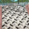 Ww All Area Rugs And Runners Gray White High Traffic Stain Resistant Chevron Indoor Outdoor Area Rug