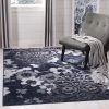Modern Rugs And Decor Navy Blue Silver Contemporary Chic Damask Soft Area Rug All Area Rugs And Runners