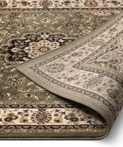 Ww Kashan Medallion Green Traditional Soft Area Rug 20 Ww Kashan Medallion Green Traditional Soft Area Rug