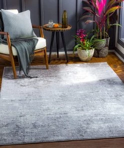 Artistic All Area Rugs And Runners Choukri Modern Abstract Soft Area Rug Grey