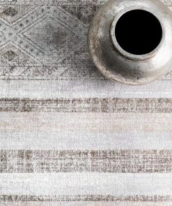 Modern Rugs And Decor All Area Rugs And Runners Roseline Vintage Tribal Area Rug, Grey