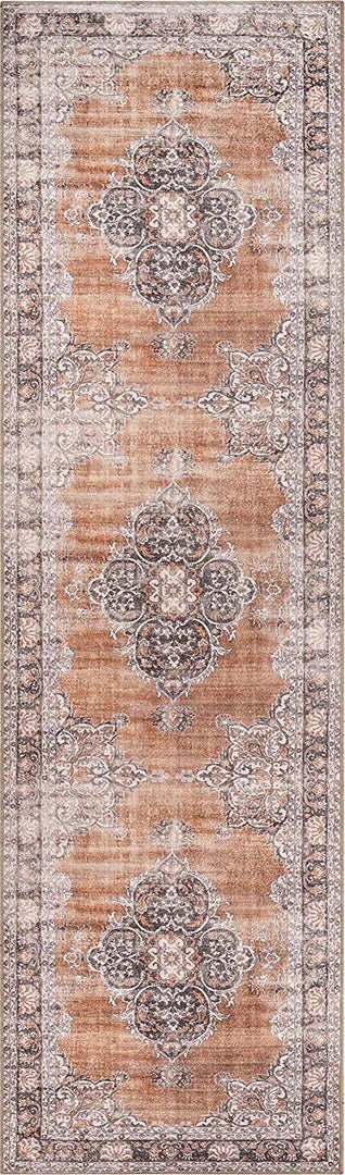 Modern Rugs And Decor All Area Rugs And Runners Mareva Machine Washable Rust Orange Vintage Oriental Medallion Rug 8 Modern Rugs And Decor All Area Rugs And Runners Mareva Machine Washable Rust Orange Vintage Oriental Medallion Rug