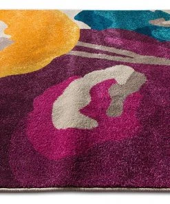 WW Floral Blue Yellow Purple Multi-color Area Rug All Area Rugs And Runners