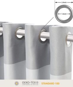 Modern Rugs And Decor Bedding Stripe Window Curtains For Bedroom - Grommet Room Darkening Curtain, Thermal Insulated, Noise Reducing And Light Blocking Drapes 2 Panels