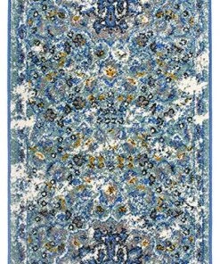 WRG Traditional Distressed Blue Gray Area Rug 14 WRG Traditional Distressed Blue Gray Area Rug