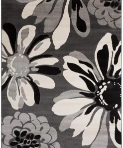 WRG Floral Gray Soft Area Rug All Area Rugs And Runners