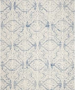 Safavieh Blossom Collection BLM112B Handmade Premium Wool Soft Area Rug Beige / Ivory